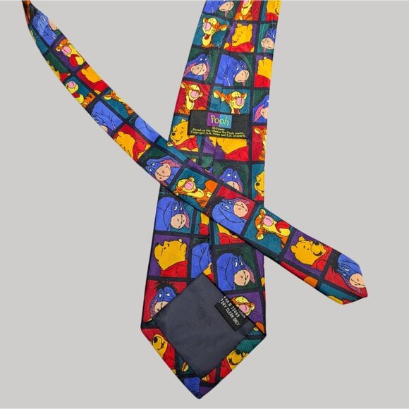 Disney Pooh Mens Tie 100 Polyester Winnie The Pooh & Friends - Picture 9 of 11